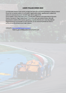 La LR Dynamic Events parteciperà allo spettacolo della 24 Ore di Le Mans